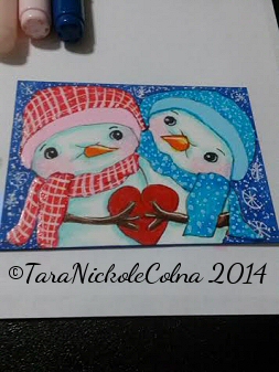 Sweetest Snow Couple by Tara N Colna